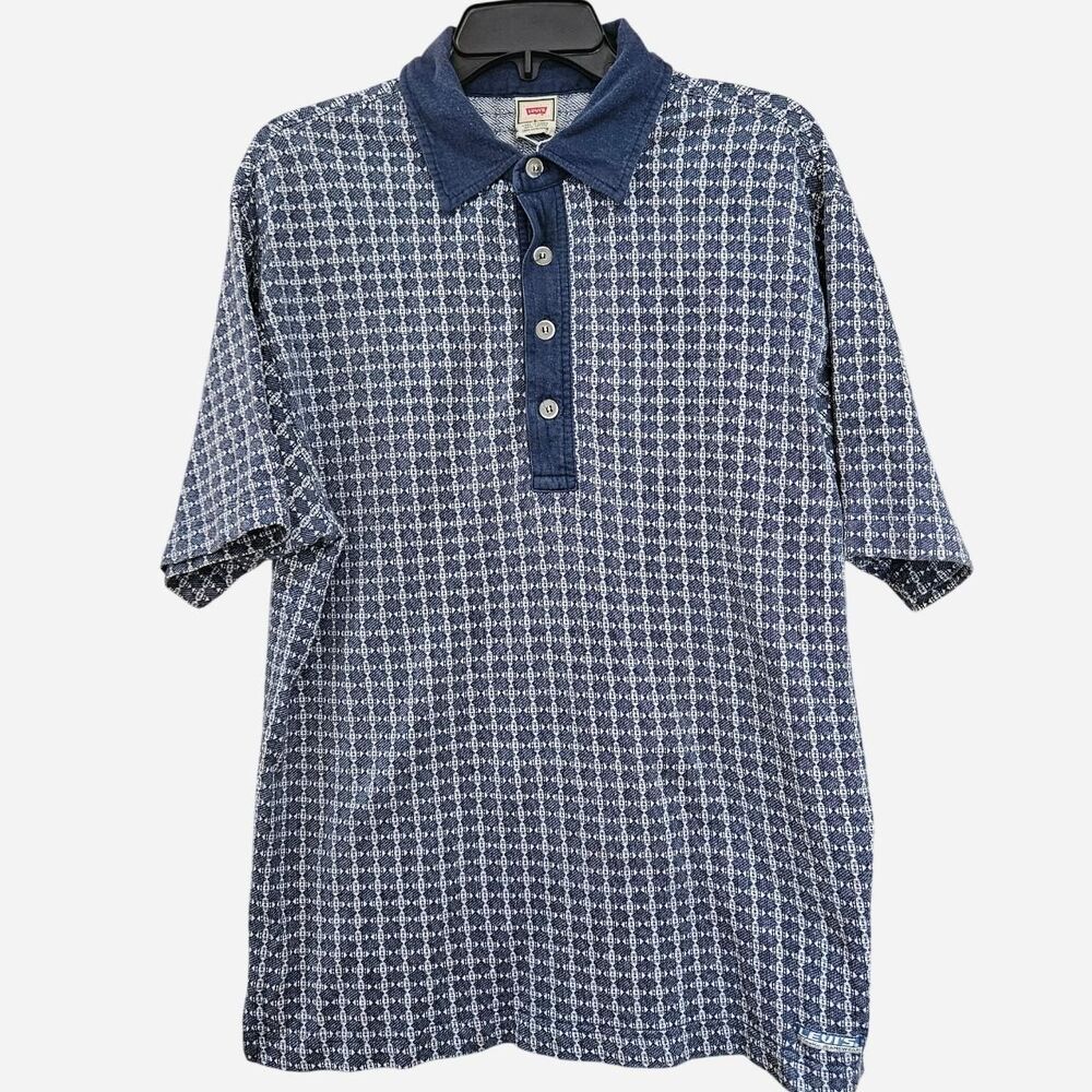 vintage indie preppy navy Levi's polo